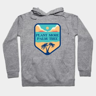 Plant More Palm Tree Retro Vintage Hoodie